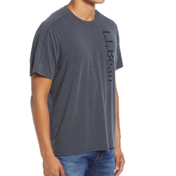 L.L. Bean Men's Everyday Sunsmart Performance Gray T-Shirt NWT - Picture 1 of 6